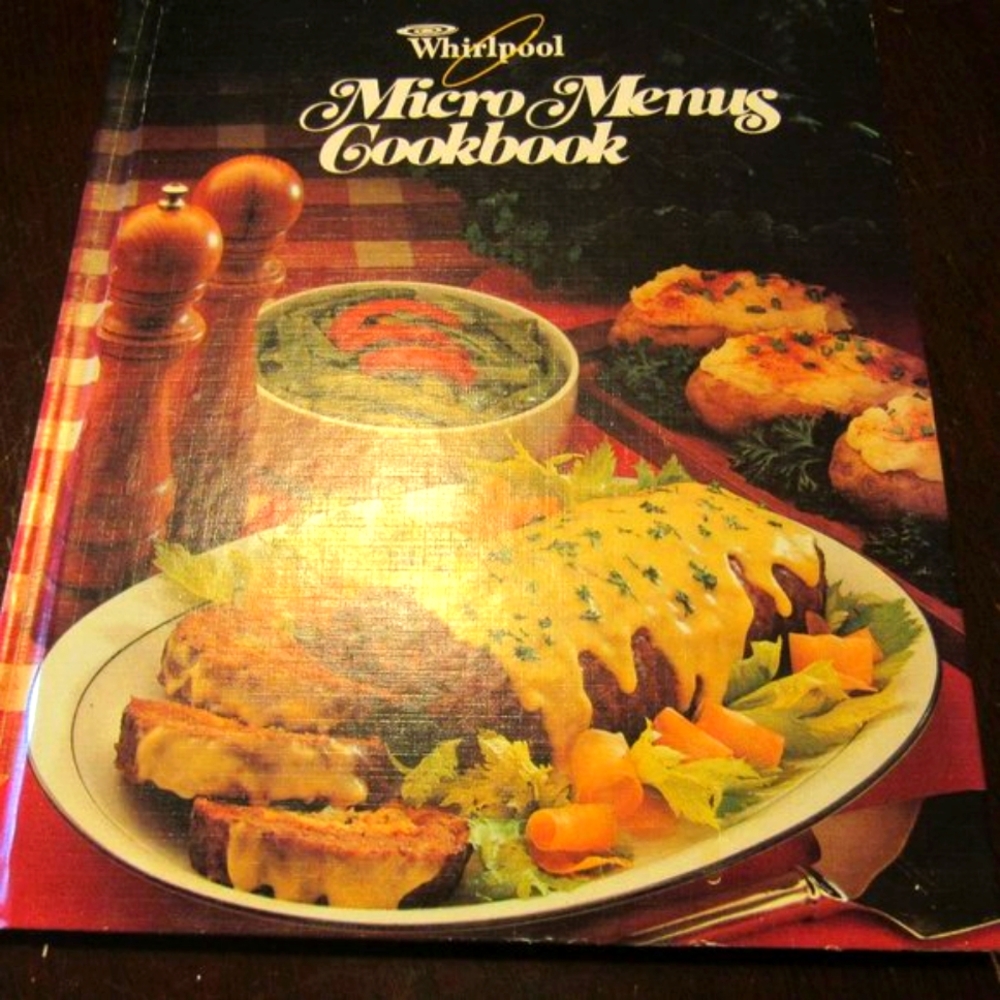 🥦🍄‍🟫🌽 Vintage RARE "Whirlpool Micro Menus" Cookbook - HC